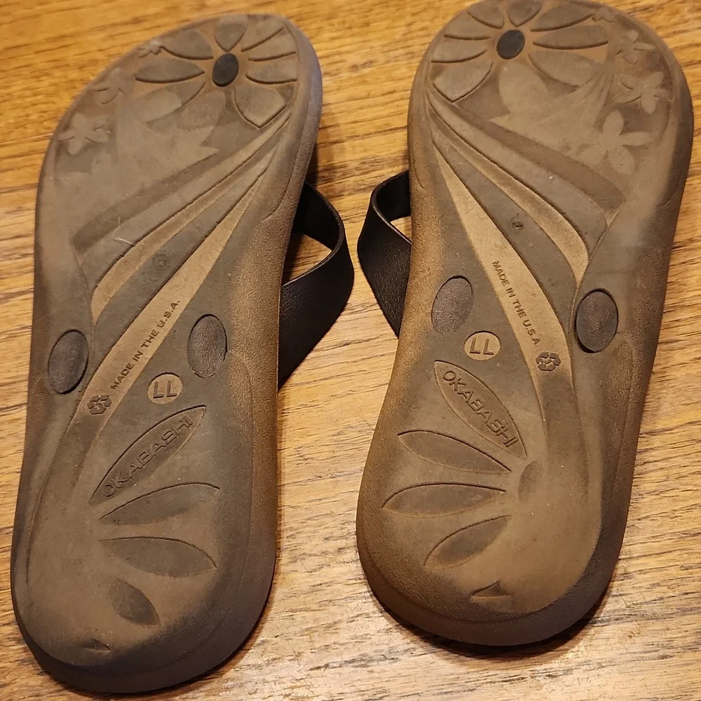 Okabashi Flip Flops Unisex M9/10 W11/2